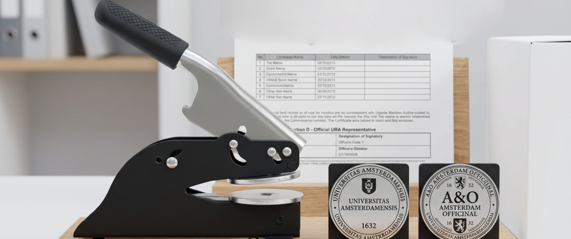 official company seal embossing stamps Uganda