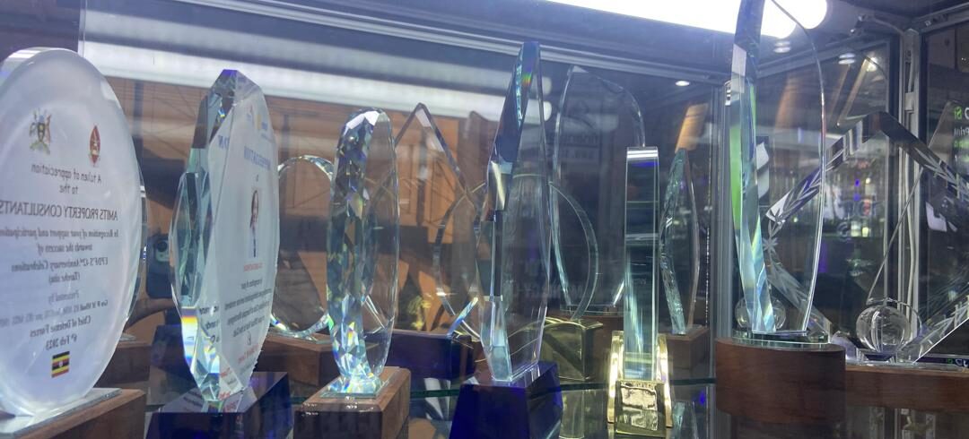 Uganda trophies and plaques