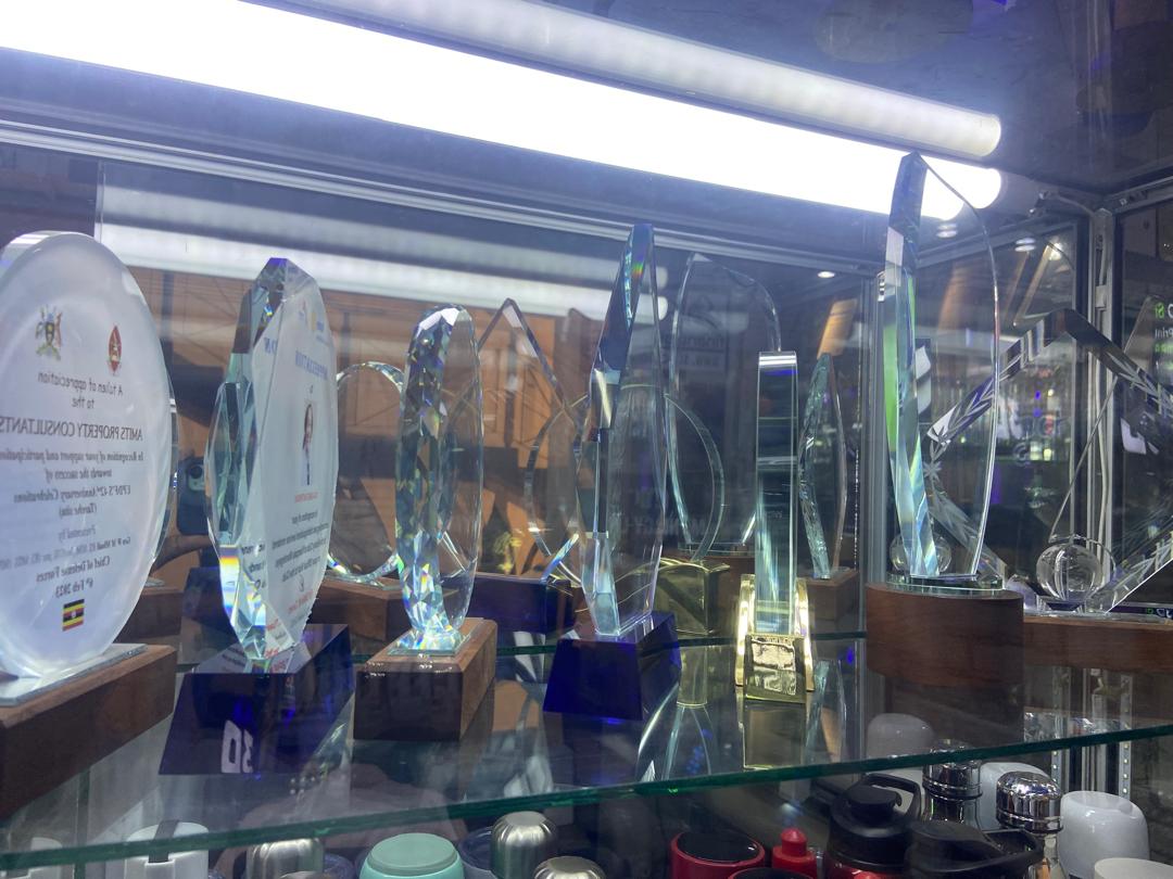 Uganda trophies and plaques