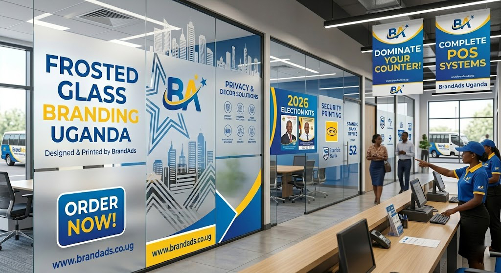 Frosted Glass Branding Uganda